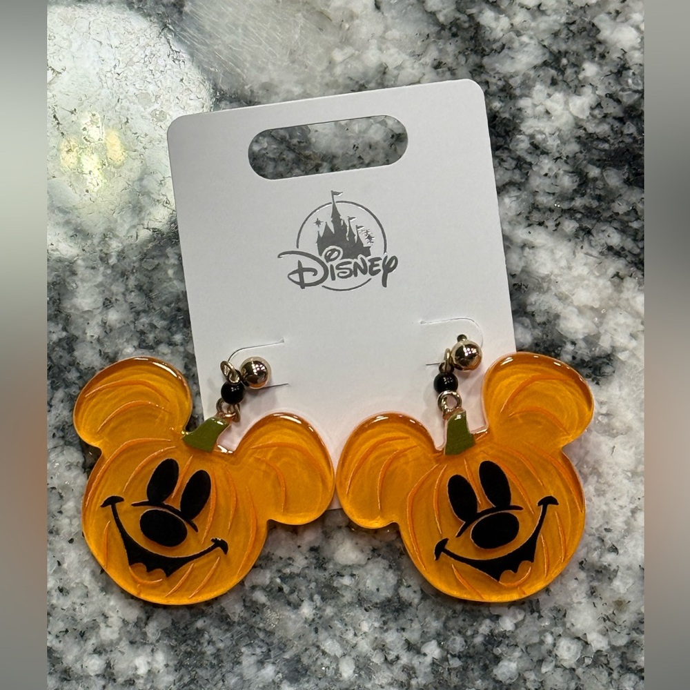 Disney Mickey Pumpkin Earrings WDW
